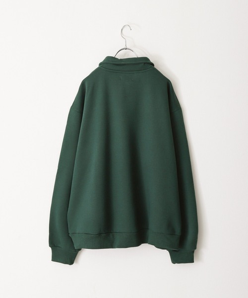 ZIP FIVE(ジップファイブ)の「【ZIP FIVE】11oz ヘビーウェイトハーフジップフロント刺繍ロゴスウェット(スウェット・メンズ・杢グレー/ダークグリーン/ネイビー/アイボリー/ブラック・LARGE/X-LARGE/MEDIUM)」の10枚目の写真