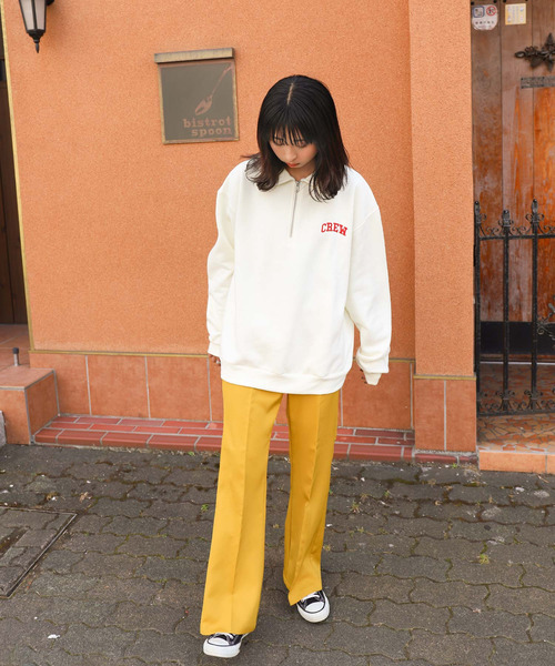 ZIP FIVE(ジップファイブ)の「【ZIP FIVE】11oz ヘビーウェイトハーフジップフロント刺繍ロゴスウェット(スウェット・メンズ・杢グレー/ダークグリーン/ネイビー/アイボリー/ブラック・LARGE/X-LARGE/MEDIUM)」の13枚目の写真