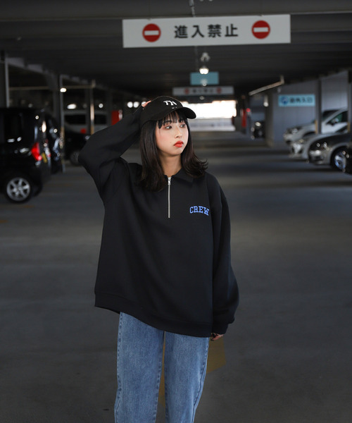 【 Jeans】バブルロゴ ーフジップ スウェットシャツ ZIP FIVE(ジップファイブ)の「【ZIP FIVE】11oz