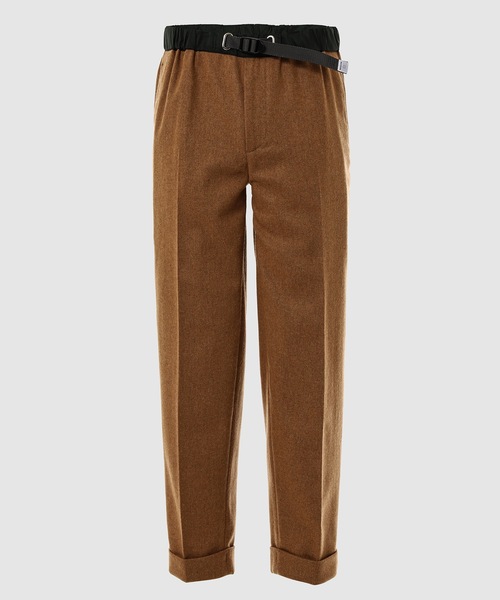 kolor BEACON（カラービーコン）の「22WBM-P04134（スラックス・メンズ・グレー/キャメル/ネイビー/ブラウン・2/1）」の4枚目の写真