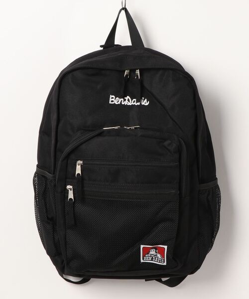 BEN DAVIS(ベンデイビス)の「BENDAVIS/ベンデイビス/メッシュポケットディパック(トートバッグ・レディース・ブラック/イエロー・F)」の2枚目の写真