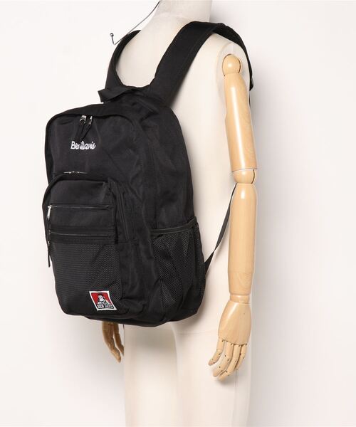 BEN DAVIS(ベンデイビス)の「BENDAVIS/ベンデイビス/メッシュポケットディパック(トートバッグ・レディース・ブラック/イエロー・F)」の6枚目の写真