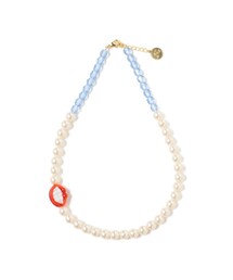 Ray BEAMS | LOTUS PINK / LAMPWORK GLASS & PEARL ネックレス(ネックレス)