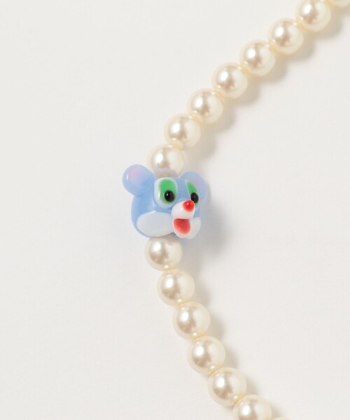 Ray BEAMS（レイビームス）の「LOTUS PINK / LAMPWORK GLASS & PEARL ネックレス（ネックレス・レディース・その他/その他1・ONE SIZE）」の5枚目の写真