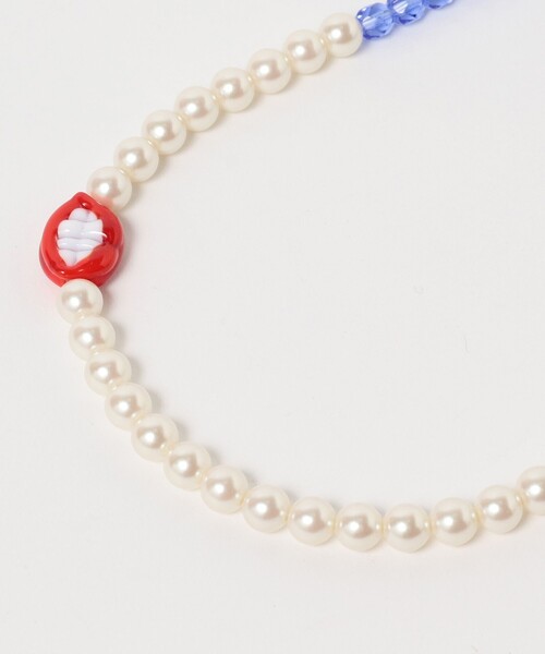 Ray BEAMS（レイビームス）の「LOTUS PINK / LAMPWORK GLASS & PEARL ネックレス（ネックレス・レディース・その他/その他1・ONE SIZE）」の7枚目の写真