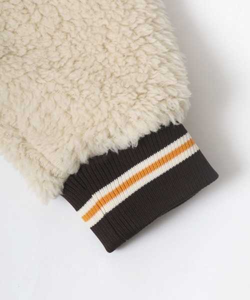 CONVERSE（コンバース）の「CONVERSE/コンバース ワンポイントロゴ刺繍 ボア オーバーサイズ ハーフジップ パーカー レディース メンズ フーディー（パーカー・レディース・オフホワイト/ブルー/グリーン/ブラック・M/L/LL）」の10枚目の写真