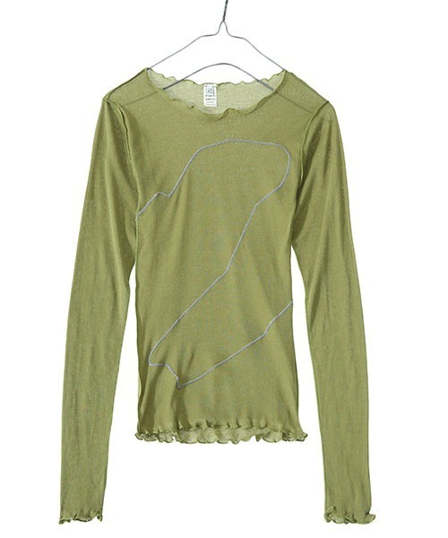 BASERANGE（ベースレンジ）の「BASERANGE / ベースレンジ：【レディース】MITROVICA LONG SLEEVE：TOMI-CG-AU21[ANN]（Tシャツ/カットソー・レディース・オリーブ・S）」の3枚目の写真