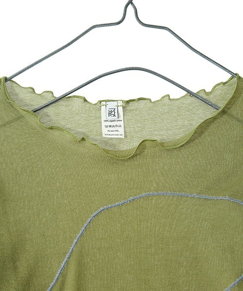 BASERANGE（ベースレンジ）の「BASERANGE / ベースレンジ：【レディース】MITROVICA LONG SLEEVE：TOMI-CG-AU21[ANN]（Tシャツ/カットソー・レディース・オリーブ・S）」の4枚目の写真