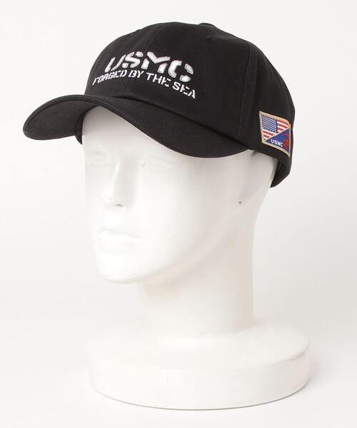 AVIREX(アヴィレックス)の「USMC CAP/ キャップ(キャップ・メンズ・オリーブ系/ブラック/ホワイト系2/ネイビー・F)」の2枚目の写真