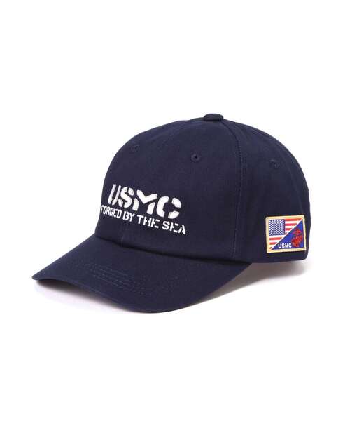 AVIREX(アヴィレックス)の「USMC CAP/ キャップ(キャップ・メンズ・オリーブ系/ブラック/ホワイト系2/ネイビー・F)」の5枚目の写真