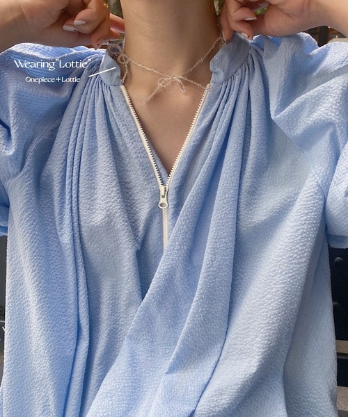 whim(ウィム)の「Lottie-リボンビーズネックレス-(ネックレス・レディース・シルバー/ゴールド/クリア・FREE)」の20枚目の写真