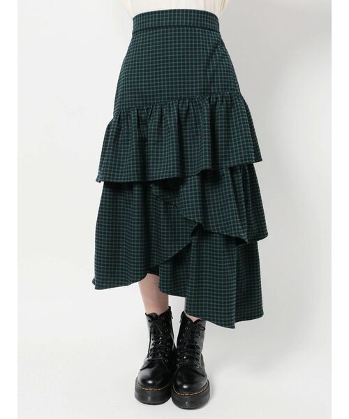 jouetie(ジュエティ)の「フリルティアードスカート(スカート・レディース・ブラック/レッド/グリーン・MEDIUM)」の16枚目の写真