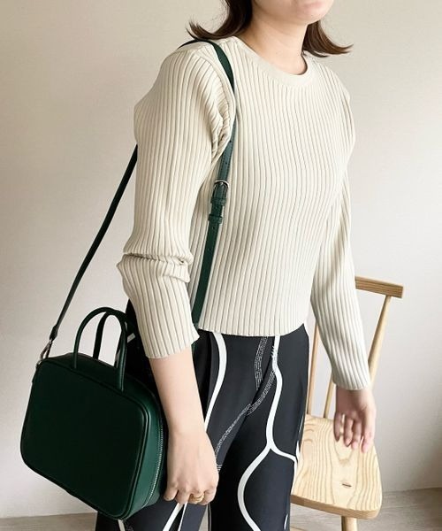 LOWRYS FARM(ローリーズファーム)の「2WAYクロップドカーディガン 165093(カーディガン/ボレロ・レディース・ブラック/ピンク/グリーン/オフホワイト/ホワイト系1・FREE)」の22枚目の写真