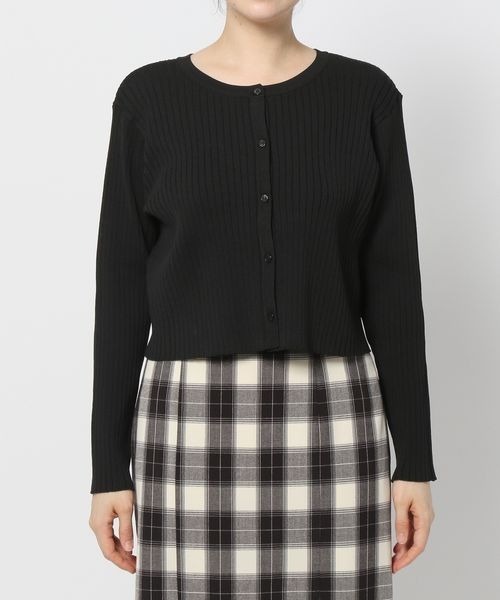 LOWRYS FARM(ローリーズファーム)の「2WAYクロップドカーディガン 165093(カーディガン/ボレロ・レディース・ブラック/ピンク/グリーン/オフホワイト/ホワイト系1・FREE)」の20枚目の写真