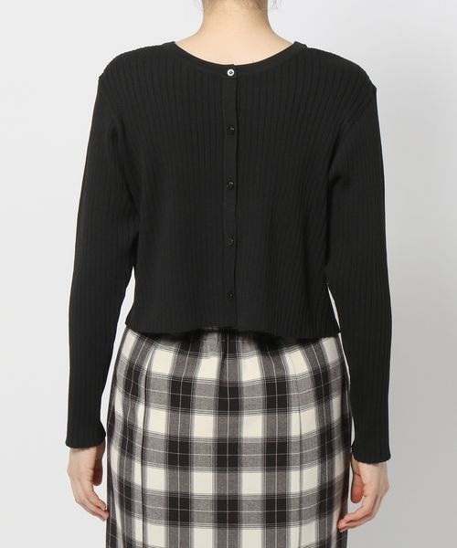 LOWRYS FARM(ローリーズファーム)の「2WAYクロップドカーディガン 165093(カーディガン/ボレロ・レディース・ブラック/ピンク/グリーン/オフホワイト/ホワイト系1・FREE)」の21枚目の写真