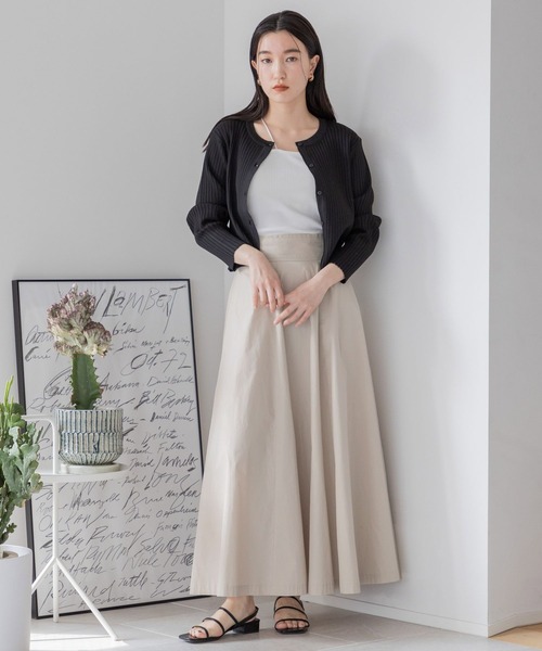 LOWRYS FARM(ローリーズファーム)の「2WAYクロップドカーディガン 165093(カーディガン/ボレロ・レディース・ブラック/ピンク/グリーン/オフホワイト/ホワイト系1・FREE)」の13枚目の写真