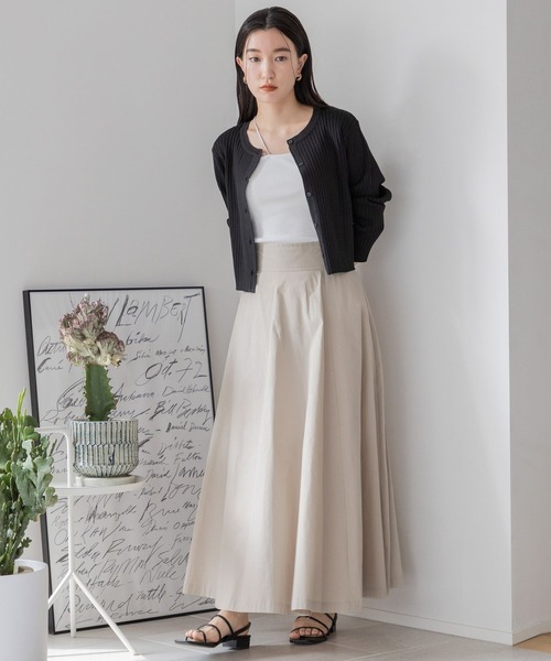 LOWRYS FARM(ローリーズファーム)の「2WAYクロップドカーディガン 165093(カーディガン/ボレロ・レディース・ブラック/ピンク/グリーン/オフホワイト/ホワイト系1・FREE)」の12枚目の写真