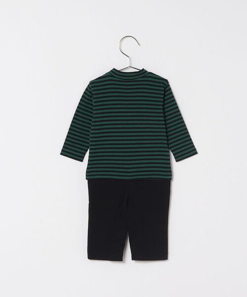 agnes b.（アニエスベー）の「J190 L GRENOUIL ベビー コンビネゾン（つなぎ/オールインワン・キッズ・グリーン・1YEAR/6MONTH）」の2枚目の写真