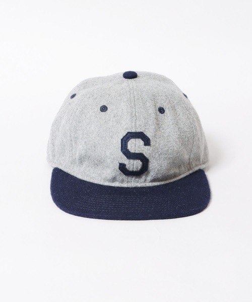 STARTER(スターター)の「STARTER/スターター MELTON 6P CAP メルトンキャップ フロントロゴ 刺繍(キャップ・メンズ・ブラック/グリーン/ネイビー/レッド・57~59cm)」の4枚目の写真