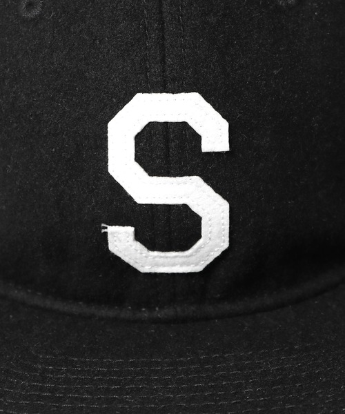 STARTER(スターター)の「STARTER/スターター MELTON 6P CAP メルトンキャップ フロントロゴ 刺繍(キャップ・メンズ・ブラック/グリーン/ネイビー/レッド・57~59cm)」の7枚目の写真