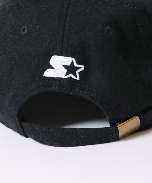 STARTER(スターター)の「STARTER/スターター MELTON 6P CAP メルトンキャップ フロントロゴ 刺繍(キャップ・メンズ・ブラック/グリーン/ネイビー/レッド・57~59cm)」の5枚目の写真