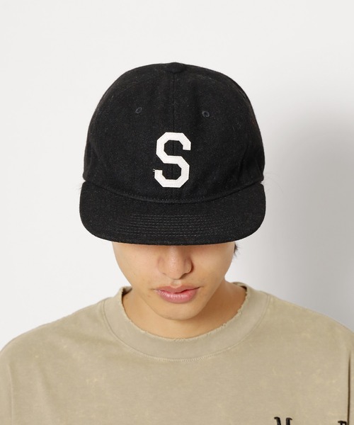 STARTER(スターター)の「STARTER/スターター MELTON 6P CAP メルトンキャップ フロントロゴ 刺繍(キャップ・メンズ・ブラック/グリーン/ネイビー/レッド・57~59cm)」の11枚目の写真