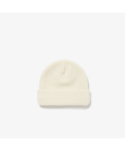 LACOSTE（ラコステ）の「クロックエンブレムニットキャップ（ニットキャップ/ビーニー・メンズ・ホワイト/オレンジ/ネイビー・FREE）」の9枚目の写真