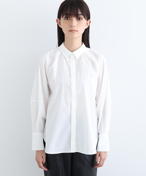 INDIVI / インディヴィ 【洗える】バルーンスリーブシャツ INDIVI / インディヴィ 【洗える】バルーンスリーブシャツ