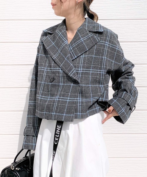 Q(キュー)の「3wayレイヤードトレンチコート(トレンチコート・レディース・チャコールグレー/ブラック系その他・MEDIUM)」の6枚目の写真