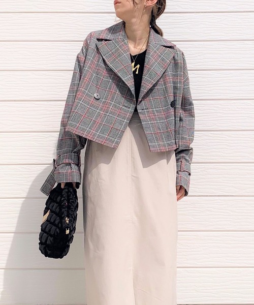 Q(キュー)の「3wayレイヤードトレンチコート(トレンチコート・レディース・チャコールグレー/ブラック系その他・MEDIUM)」の14枚目の写真