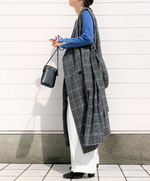 Q(キュー)の「3wayレイヤードトレンチコート(トレンチコート・レディース・チャコールグレー/ブラック系その他・MEDIUM)」の11枚目の写真