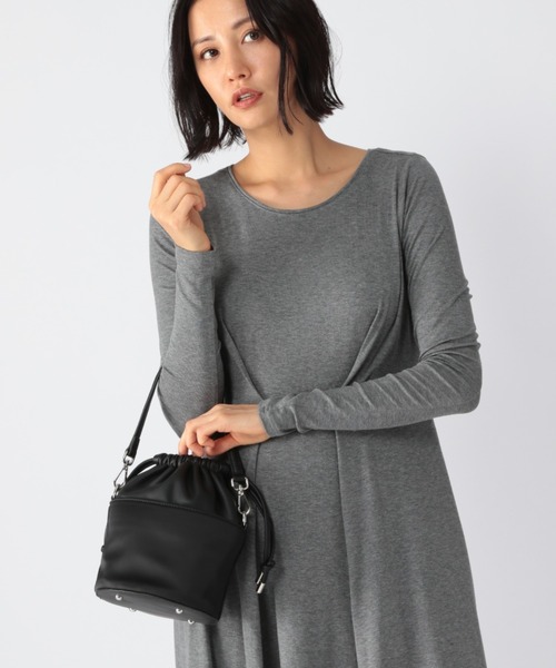 BARNYARDSTORM（バンヤードストーム）の「BARNYARDSTORM / 巾着コンビショルダー（ショルダーバッグ・レディース・ブラック/レオパード・FREE）」の14枚目の写真