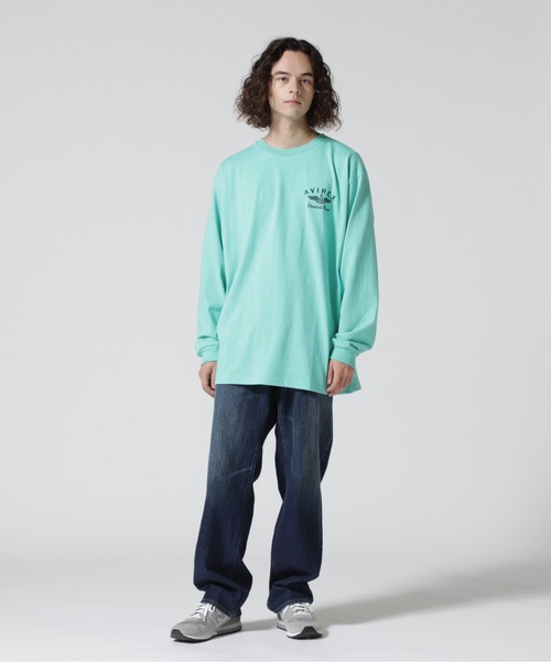 AVIREX（アヴィレックス）の「【直営店限定】LEATHER PATCH DENIM PANTS / レザー パッチ デニム パンツ / AVIREX / アヴィレックス（デニムパンツ・メンズ・その他35/その他4・34/36/32）」の5枚目の写真