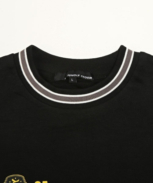 LUXSTYLE（ラグスタイル）の「リブラインプリントBIGトレーナー（スウェット・メンズ・ホワイト/ブラック/杢グレー・L/M）」の15枚目の写真