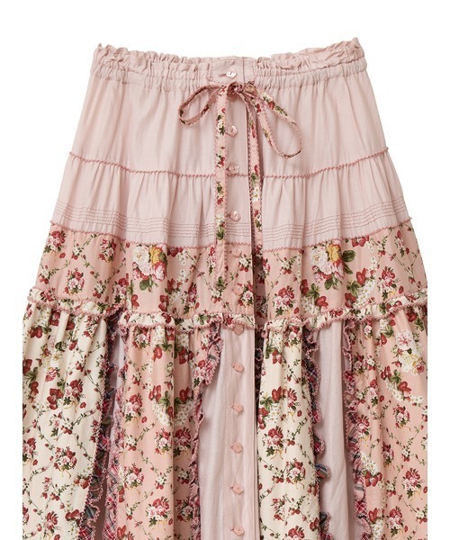 大人気新品  PINK HOUSE（ピンクハウス）の「ベリーズブーケプリントパッチ スカート