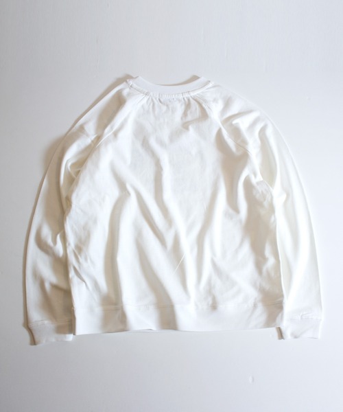 ALL ORDINARIES(オールオーディナリーズ)の「LAWRENCE 天竺ラグラン長袖Tシャツ(Tシャツ/カットソー・レディース・ライトグリーン/オフホワイト/ブラック・FREE)」の9枚目の写真