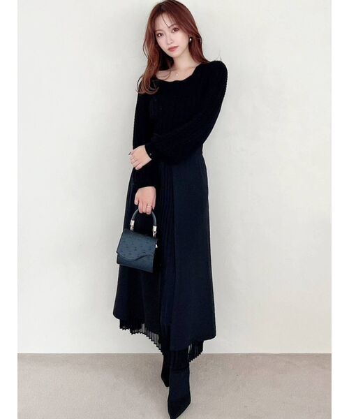 RESEXXY（リゼクシー）の「レイヤードプリーツスカート（スカート・レディース・ベージュ/ブラック/マスタード・FREE）」の11枚目の写真