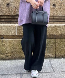 Chez toi | センタープレスワッフルニットパンツ(その他パンツ)