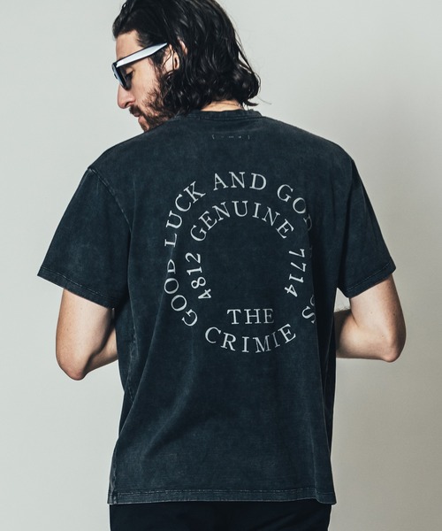CRIMIE(クライミー)の「VINTAGE CIRCLE LOGO POCKET T SHIRT / ヴィンテージ サークルロゴ ポケット Tシャツ(Tシャツ/カットソー・メンズ・ブラック・XXL/L/XL/S/M)」の10枚目の写真