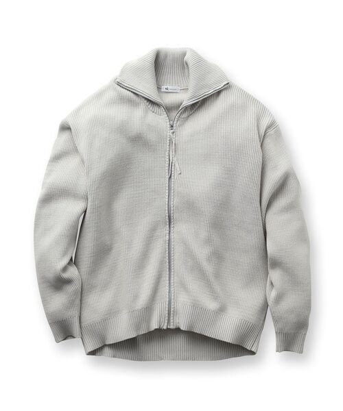 tk.TAKEO KIKUCHI（ティーケータケオキクチ）の「◆モチモチドライバーズニットカーディガン（ニット/セーター・メンズ・グリーン/ライトグレー/ブラック・02/03）」の4枚目の写真