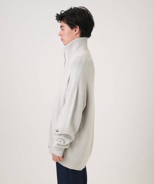 tk.TAKEO KIKUCHI（ティーケータケオキクチ）の「◆モチモチドライバーズニットカーディガン（ニット/セーター・メンズ・グリーン/ライトグレー/ブラック・02/03）」の6枚目の写真