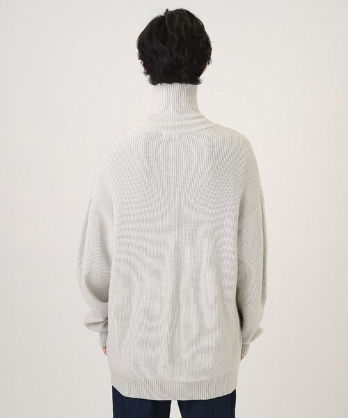 tk.TAKEO KIKUCHI（ティーケータケオキクチ）の「◆モチモチドライバーズニットカーディガン（ニット/セーター・メンズ・グリーン/ライトグレー/ブラック・02/03）」の7枚目の写真