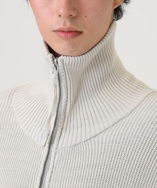 tk.TAKEO KIKUCHI（ティーケータケオキクチ）の「◆モチモチドライバーズニットカーディガン（ニット/セーター・メンズ・グリーン/ライトグレー/ブラック・02/03）」の8枚目の写真