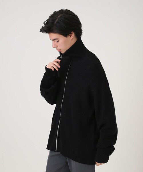 tk.TAKEO KIKUCHI（ティーケータケオキクチ）の「◆モチモチドライバーズニットカーディガン（ニット/セーター・メンズ・グリーン/ライトグレー/ブラック・02/03）」の13枚目の写真