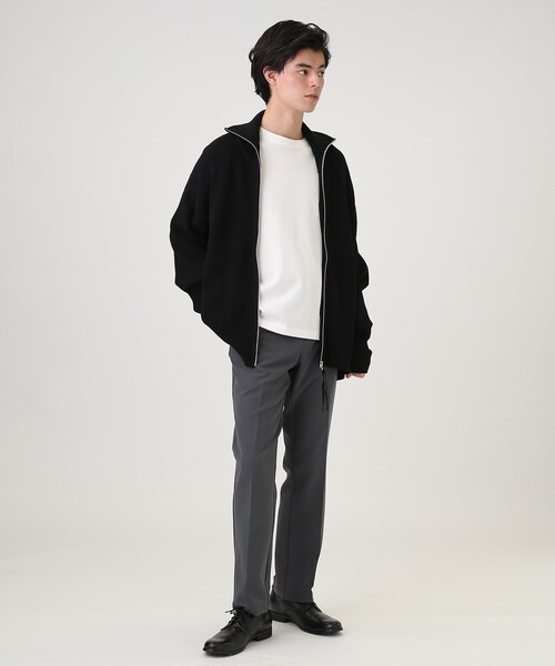 tk.TAKEO KIKUCHI（ティーケータケオキクチ）の「◆モチモチドライバーズニットカーディガン（ニット/セーター・メンズ・グリーン/ライトグレー/ブラック・02/03）」の14枚目の写真