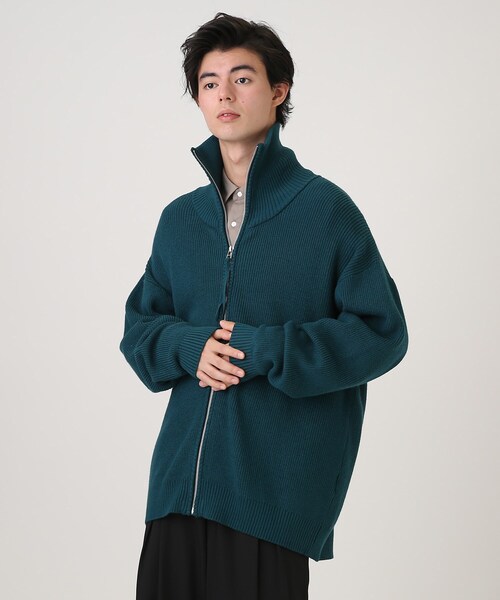 tk.TAKEO KIKUCHI（ティーケータケオキクチ）の「◆モチモチドライバーズニットカーディガン（ニット/セーター・メンズ・グリーン/ライトグレー/ブラック・02/03）」の17枚目の写真