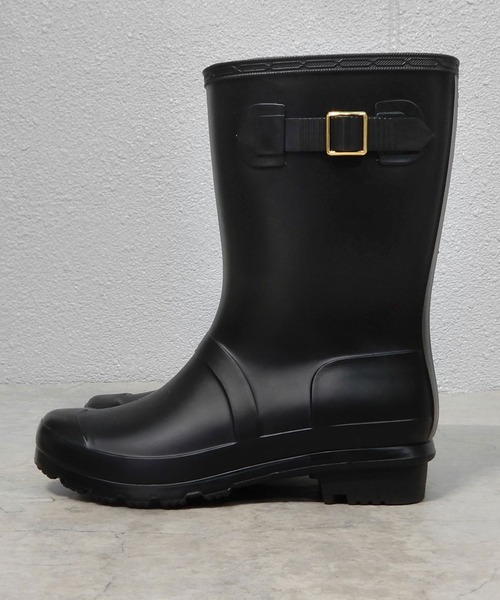 minia（ミニア）の「サイドベルトレインブーツ（レインシューズ・レディース・ブラック/ダークブラウン・S/M/L）」の5枚目の写真