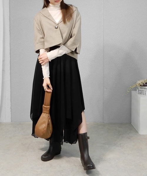 minia（ミニア）の「サイドベルトレインブーツ（レインシューズ・レディース・ブラック/ダークブラウン・S/M/L）」の22枚目の写真