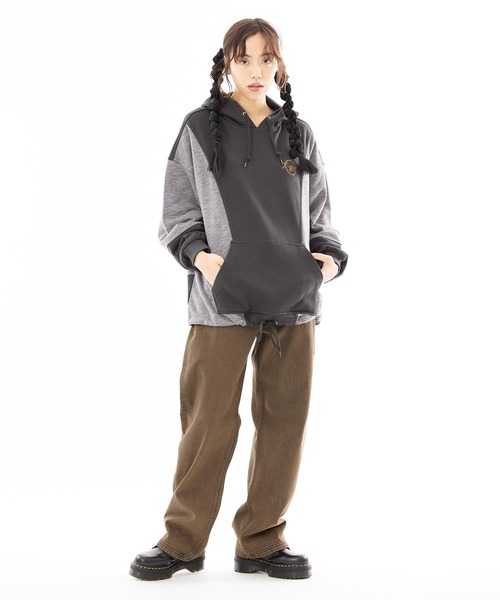 X-girl（エックスガール）の「OVERDYED 5-POCKET PANTS（デニムパンツ・レディース・パープル/ブラウン・XS/S/M）」の21枚目の写真