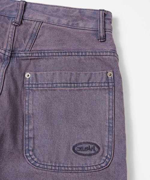 X-girl（エックスガール）の「OVERDYED 5-POCKET PANTS（デニムパンツ・レディース・パープル/ブラウン・XS/S/M）」の10枚目の写真